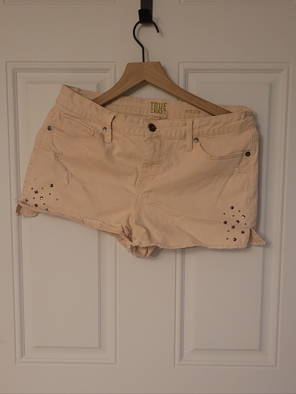 True Craft Pink Denim Shorts Size 13R